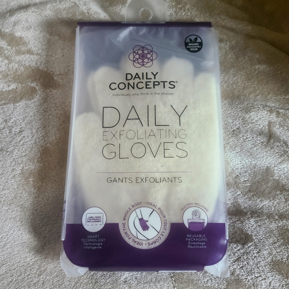 NIB Daily Concepts exfoliating gloves